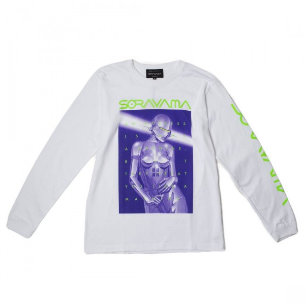 Medicom x SYNC x Hajime Sorayama Men Sexy Robot 01 Long Sleeve Tee (white)