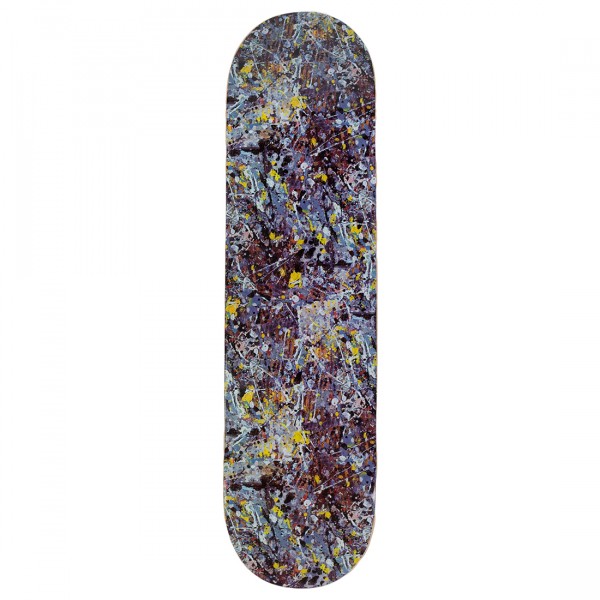 Medicom x SYNC Jackson Pollock Studio Skateboard Deck blue multi