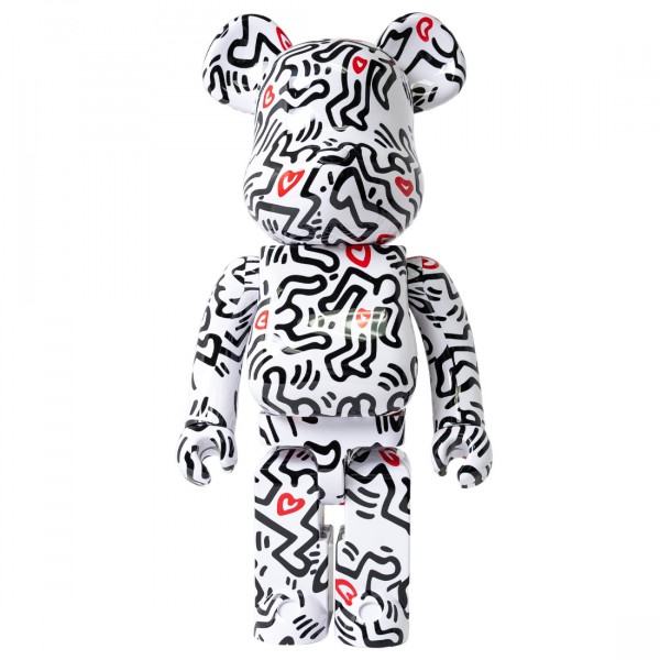 Medicom Keith Haring #8 1000% Bearbrick Figure white
