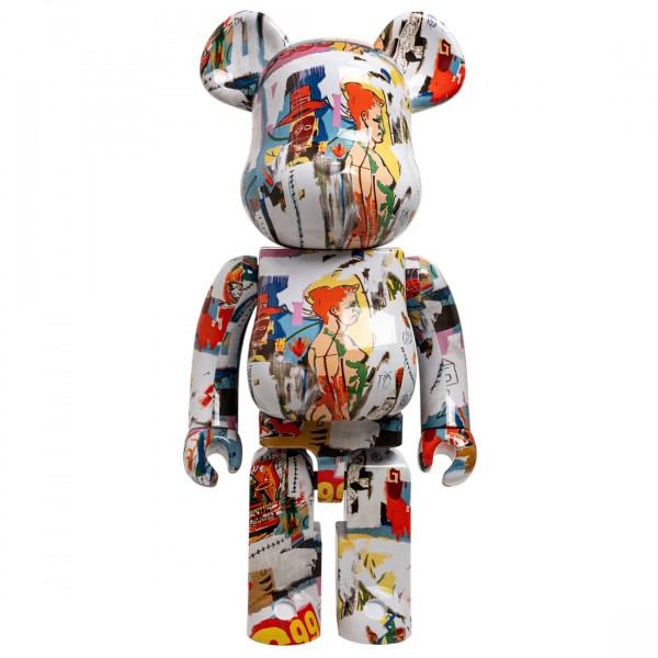 Medicom Andy Warhol x Jean-Michel Basquiat #4 1000% Bearbrick Figure