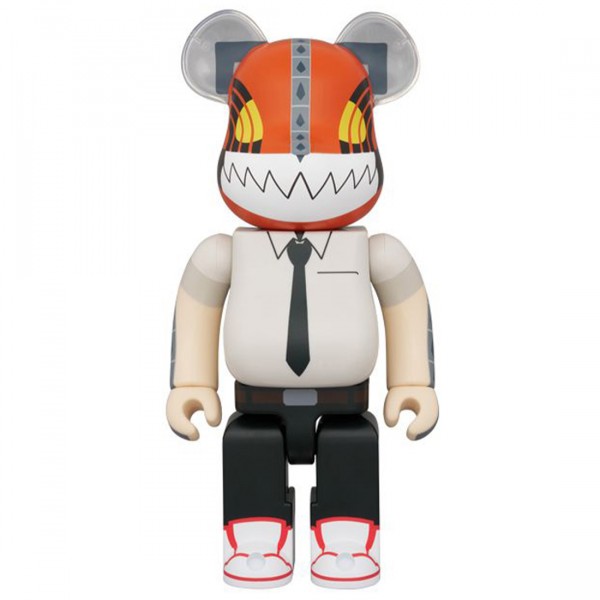 Medicom Chainsaw Man Chainsaw Man 400% Bearbrick Figure orange