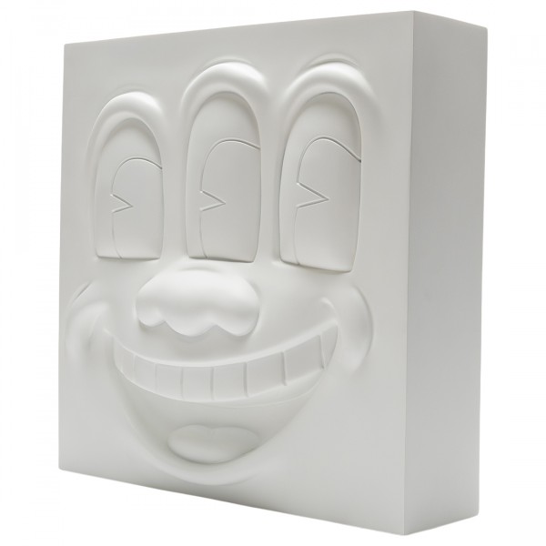 その他 MEDICOM TOY - Three Eyed Smiling Face STATUE ORIGINAL Medicom Keith Haring Three Eyed Smiling Face White Ver