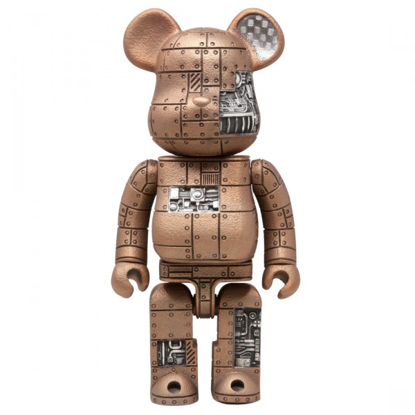 Medicom Royal Selangor Steampunk Pewter 400% Bearbrick Figure (brown)