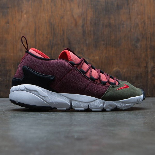 nike men air footscape nm dark team red rush red dragon red