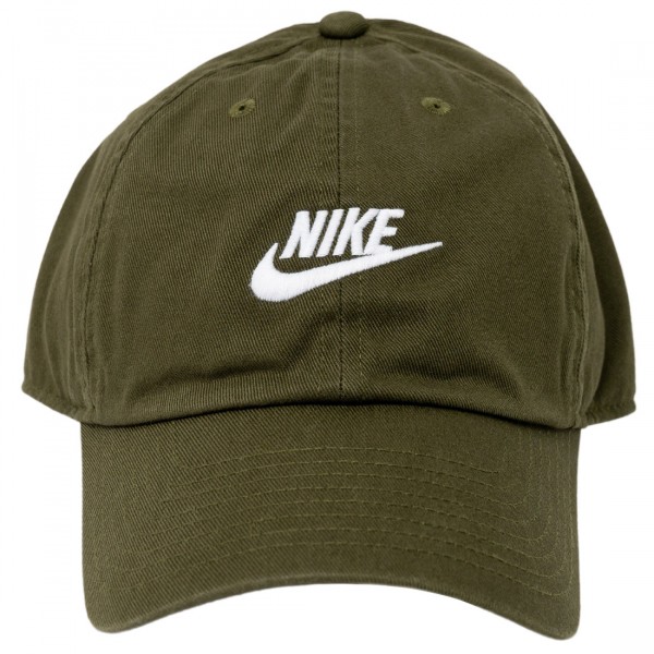 nike men sportswear heritage86 futura washed hat rough green rough green  white