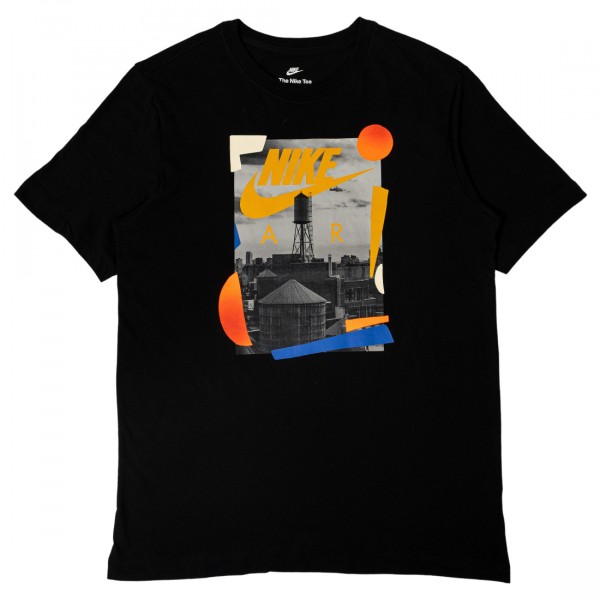nike men sportswear short sleeve shirts black