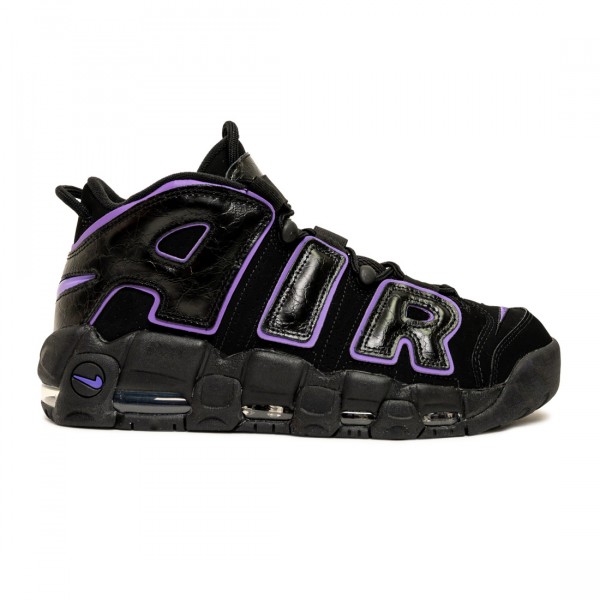 nike men air more uptempo '96 black action grape black metallic gold