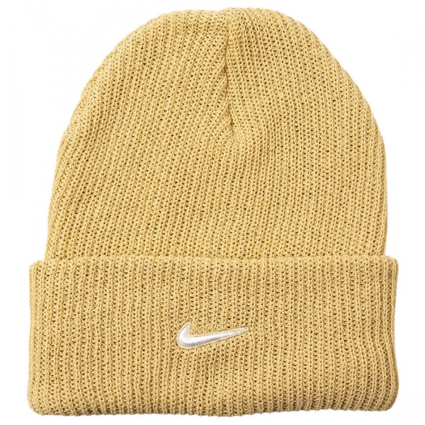 nike men u nsw beanie utility swoosh yellow