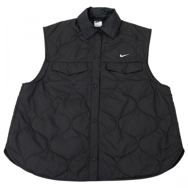nike sportswear essentials black vest women white