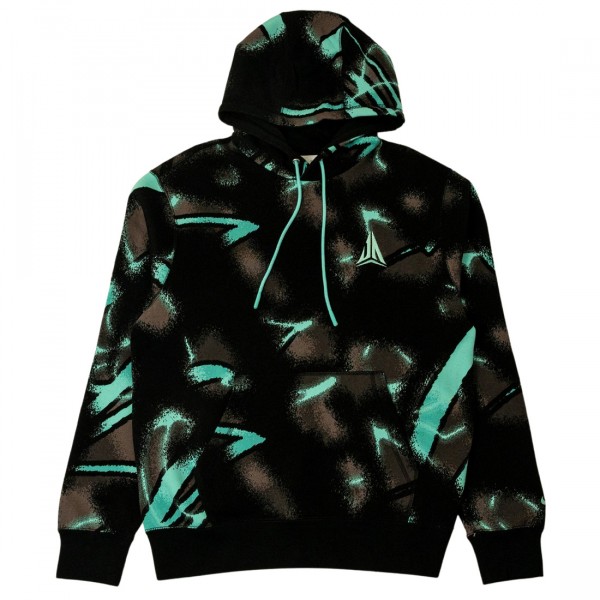 nike men ja club fleece pullover hoodie bleached turq