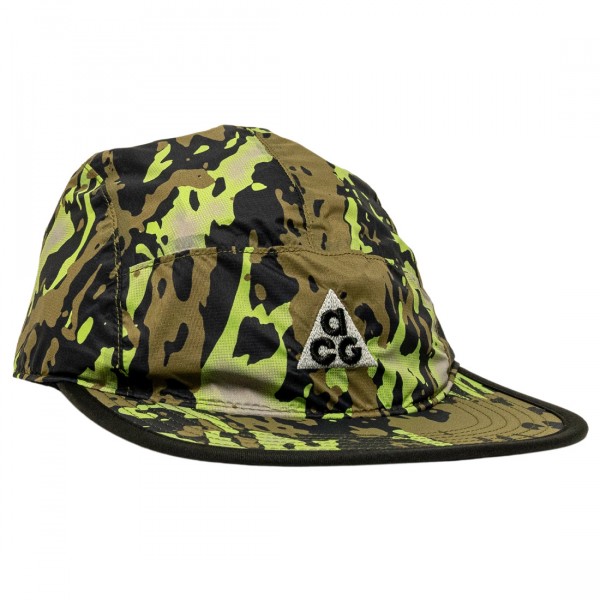 nike unisex acg fly unstructured cap olive flak black black
