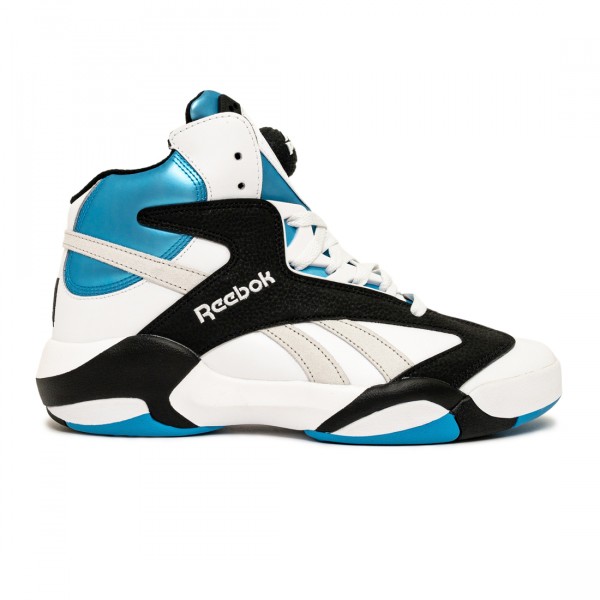 reebok men shaq attaq white core black azure blue