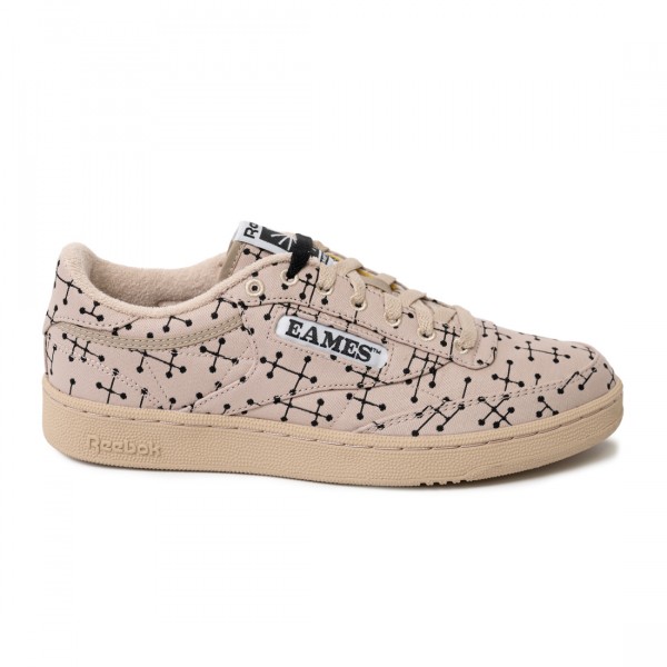 reebok x eames men club c 85 beige modern beige core black