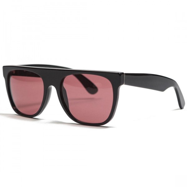 Super Sunglasses Flat Top Sunglasses black bordeaux