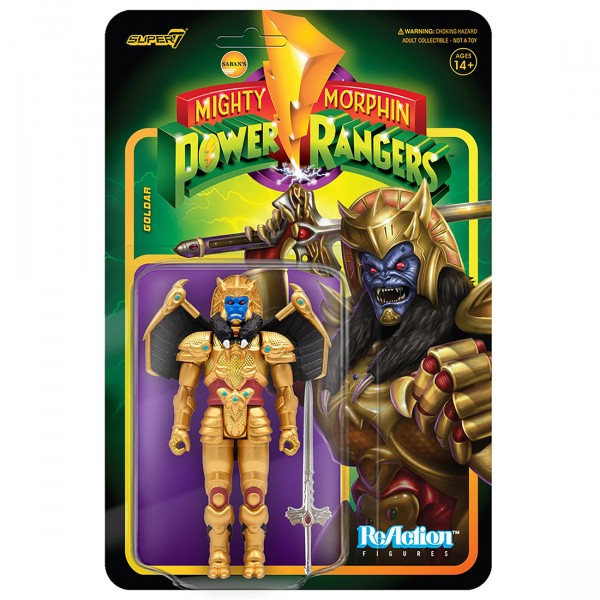★日本の職人技★ Rangers Power Morphin Mighty Super7 Goldar gold Figure Reaction 特撮