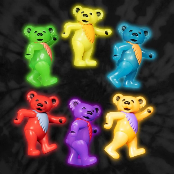Super7 Grateful Dead Wave 3 Dancing Bears Glow Reaction Figure