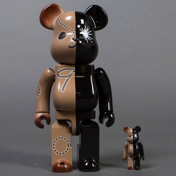 Bearbrick x SAW Doll Glow In The Dark Version 400% Black - US