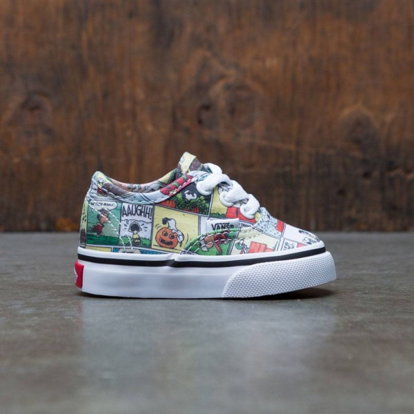 Vans x Peanuts Toddlers Authentic Comic black true white