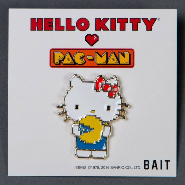 BAIT x Sanrio x Pac-Man Hello Kitty Pin white