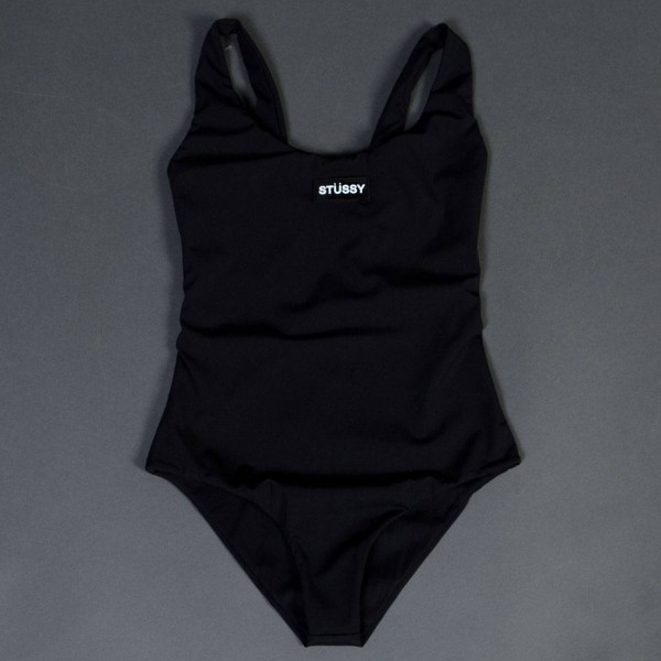 Stussy Women Salinas One Piece Swimsuit black