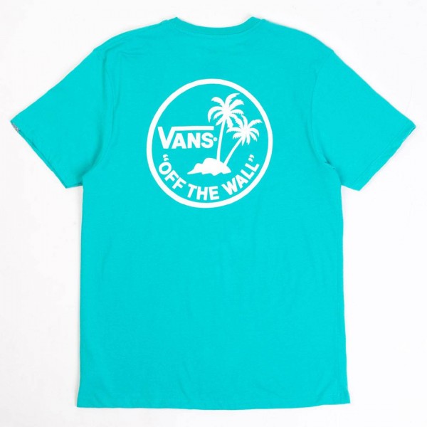 Vans Men Mini Dual Palm Tee teal white