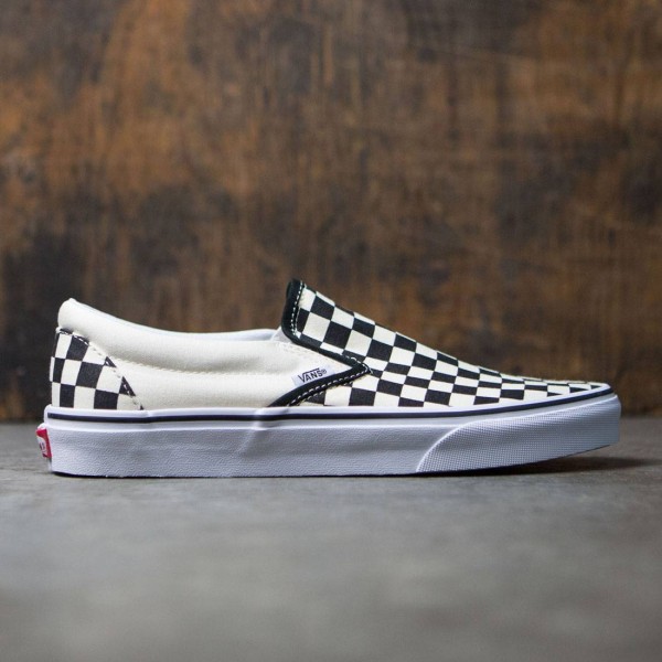 White and black checkered vans cheap