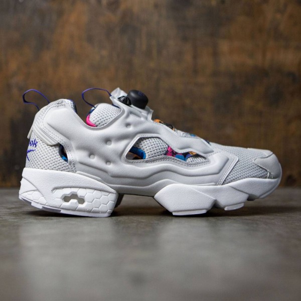 Reebok Men Instapump Fury AR Gray White Team Purple 6.5