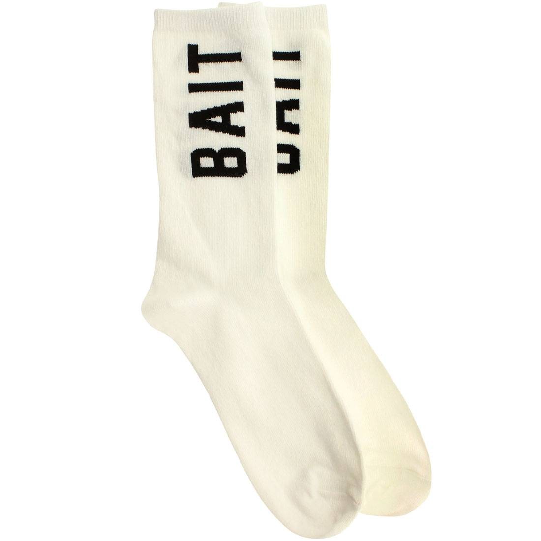 BAIT Logo Lightweight Crew Socks (white) 1S