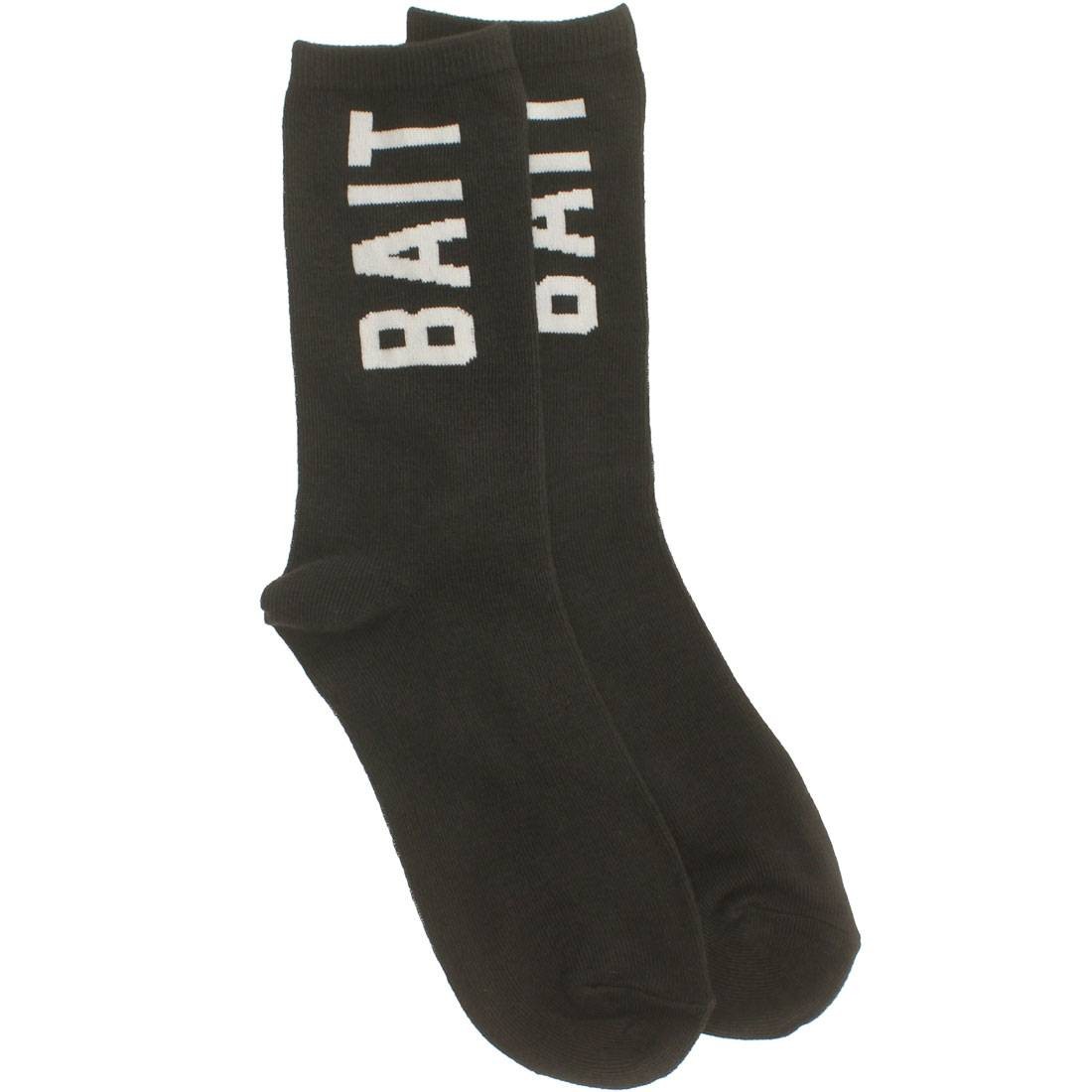 BAIT Logo Lightweight Crew Socks (black) 1S