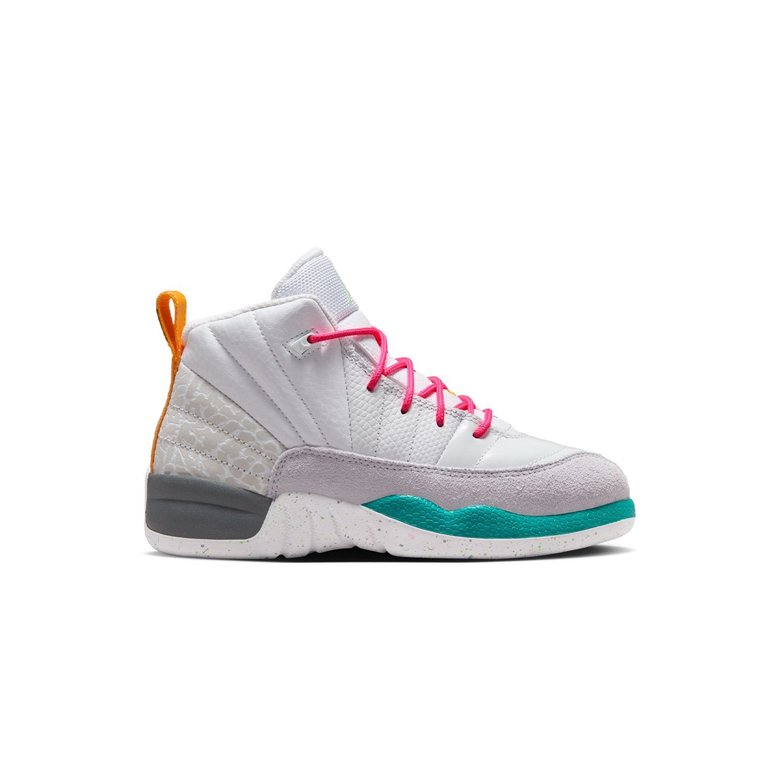 jordan little kids jordan 12 retro white vapor green photon dust