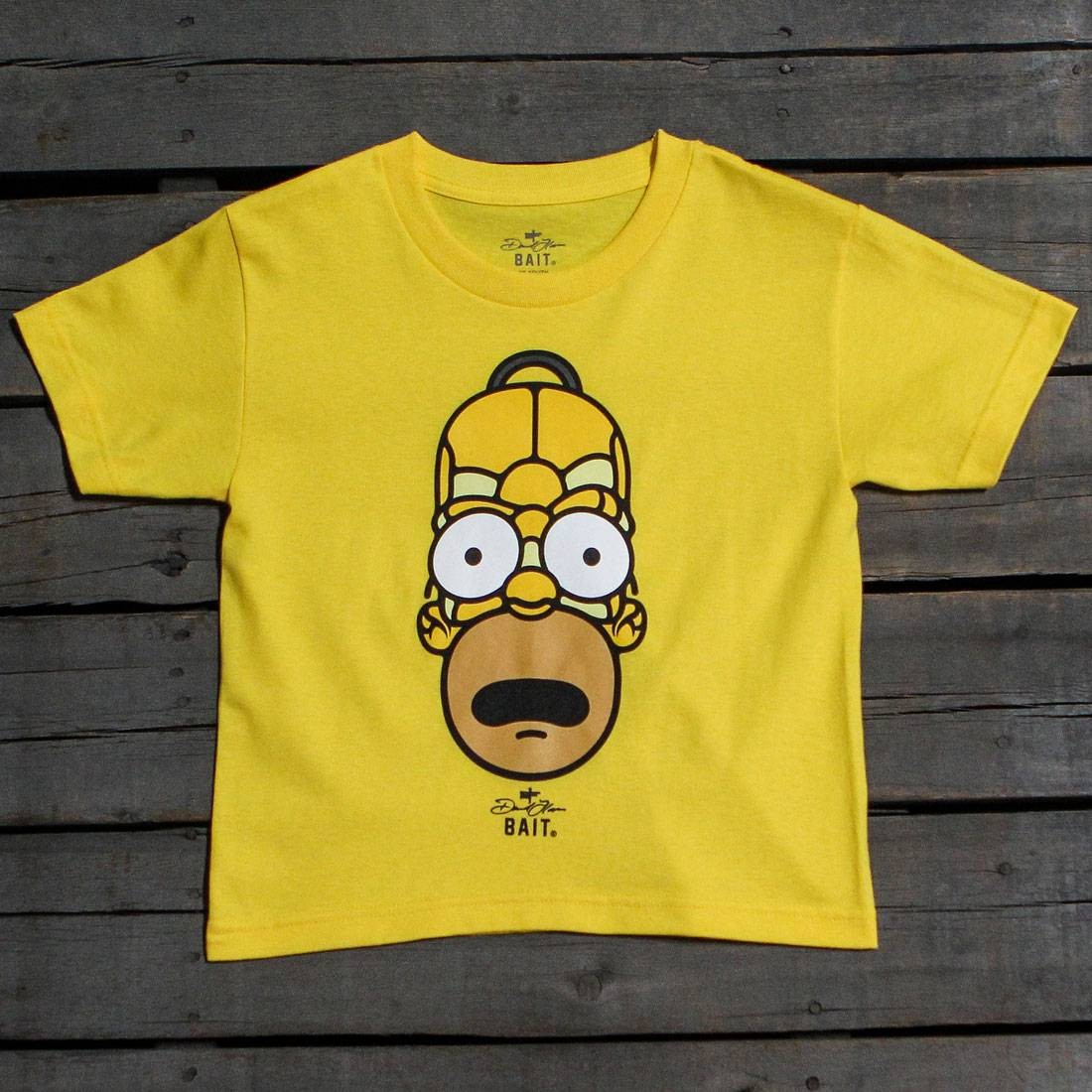 BAIT x David Flores Homer Simpson Youth Tee (yellow)