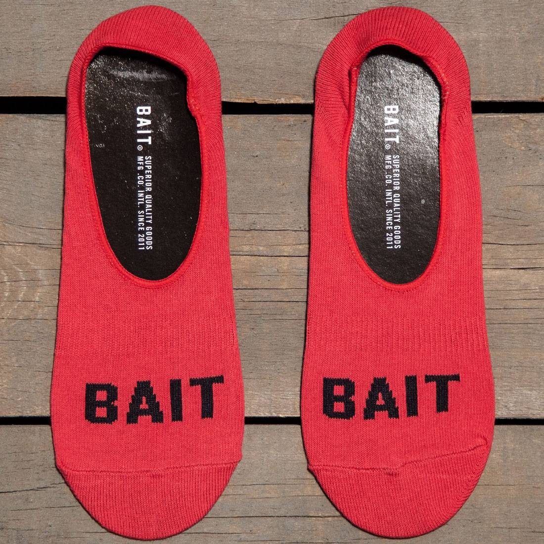 BAIT Logo Low Cut Invisible Socks (red) 1S