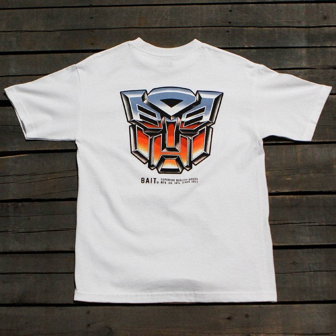 Cheap Urlfreeze Jordan Outlet x Transformers Men Retro Autobots Tee (white)