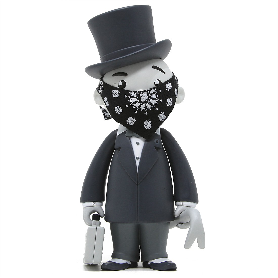BAIT x Monopoly x Switch Collectibles Mr Pennybags 7 Inch Vinyl Figure - Grey Edition (gray)