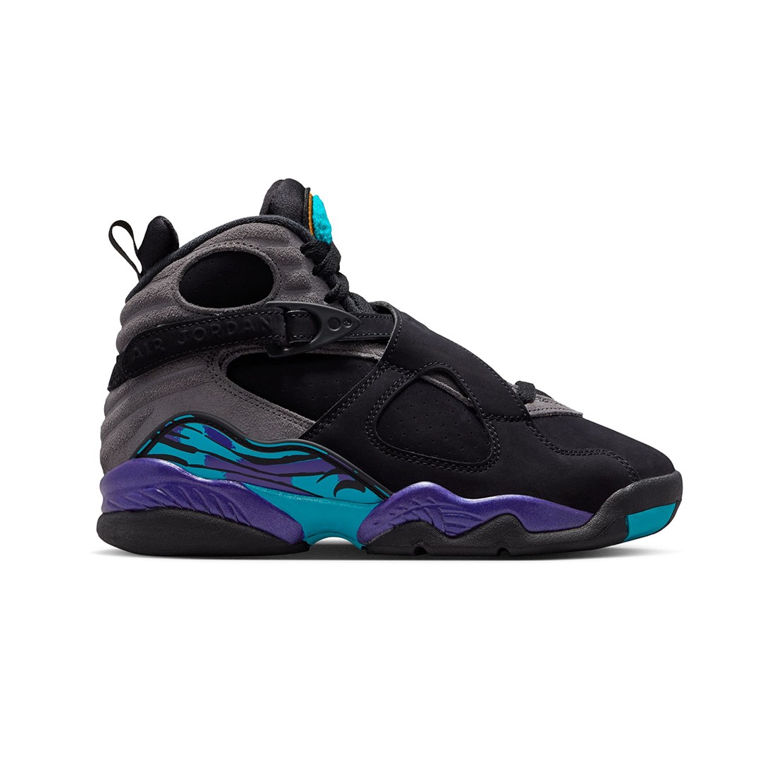 Air Jordan 8 Retro Big Kids (black / multi-color-multi-color)
