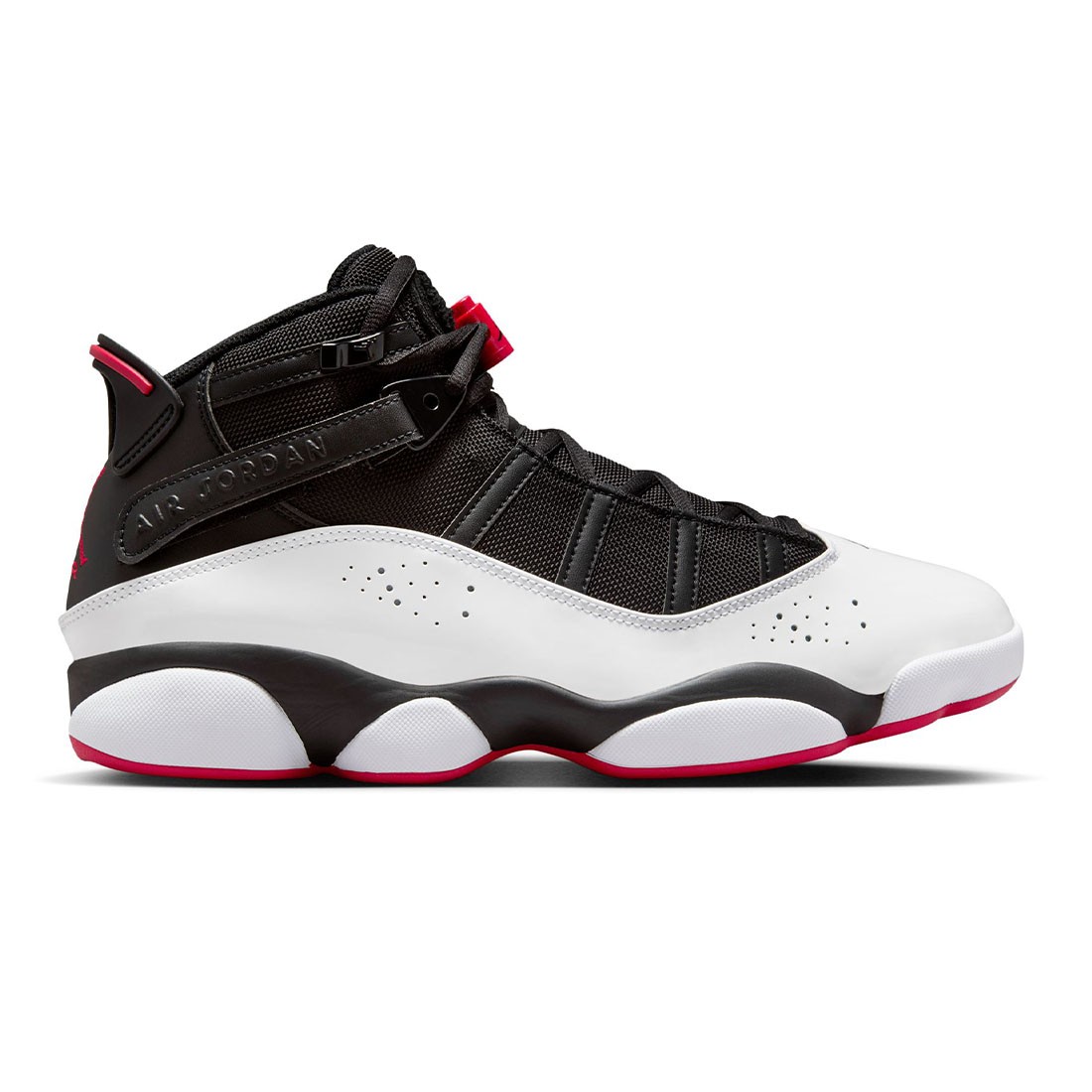 Black and red and white jordans online