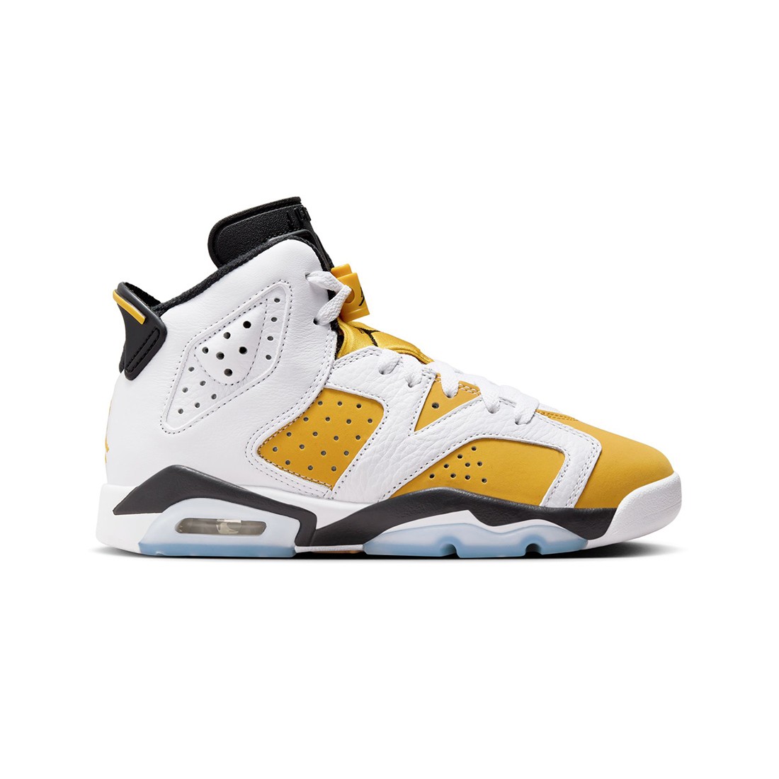 Air Jordan 6 Retro Big Kids (white / yellow ochre-black)