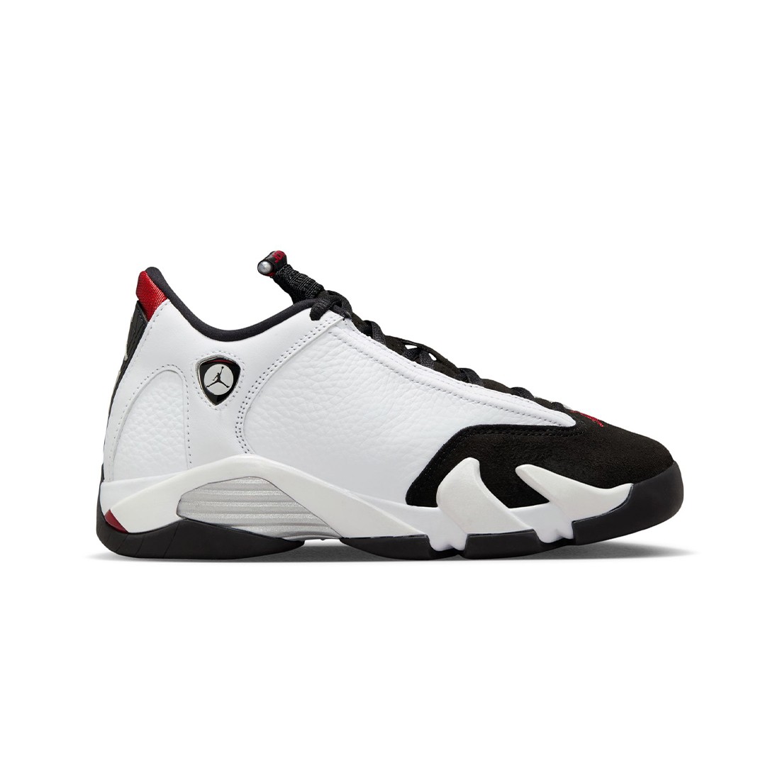 Air Jordan 14 Retro Big Kids (white / varsity red-black-metallic silver)