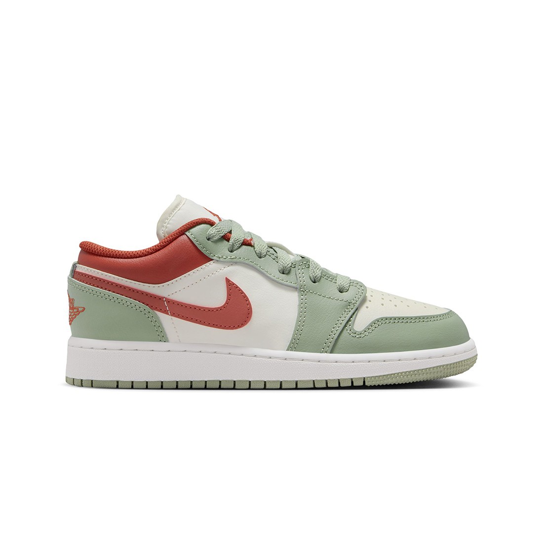 Air Jordan 1 Low Big Kids (sail / jade horizon-summit white-redstone)