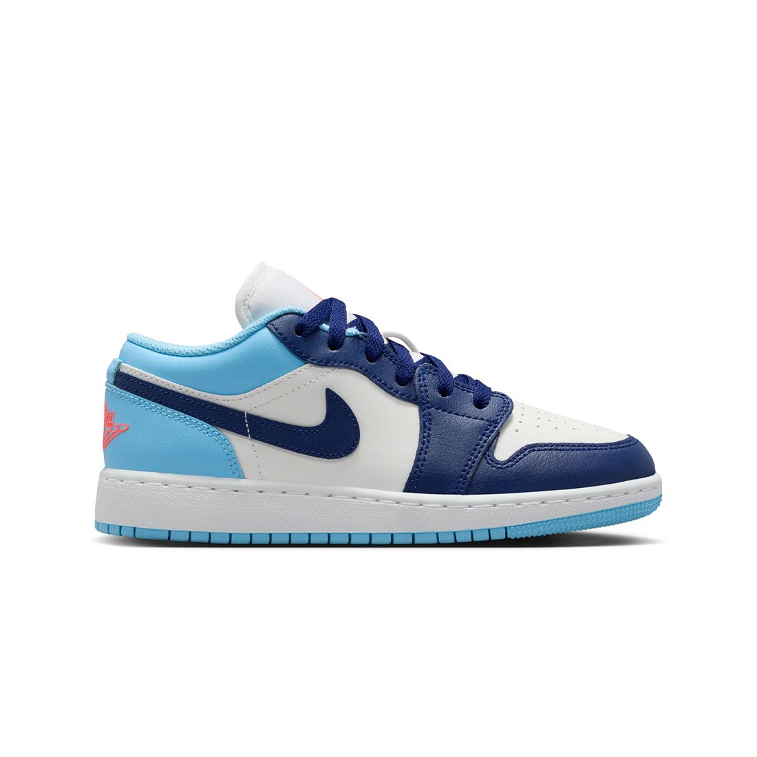 Air Jordan 1 Low Big Kids (sail / blue void-blue chill-hot lava)