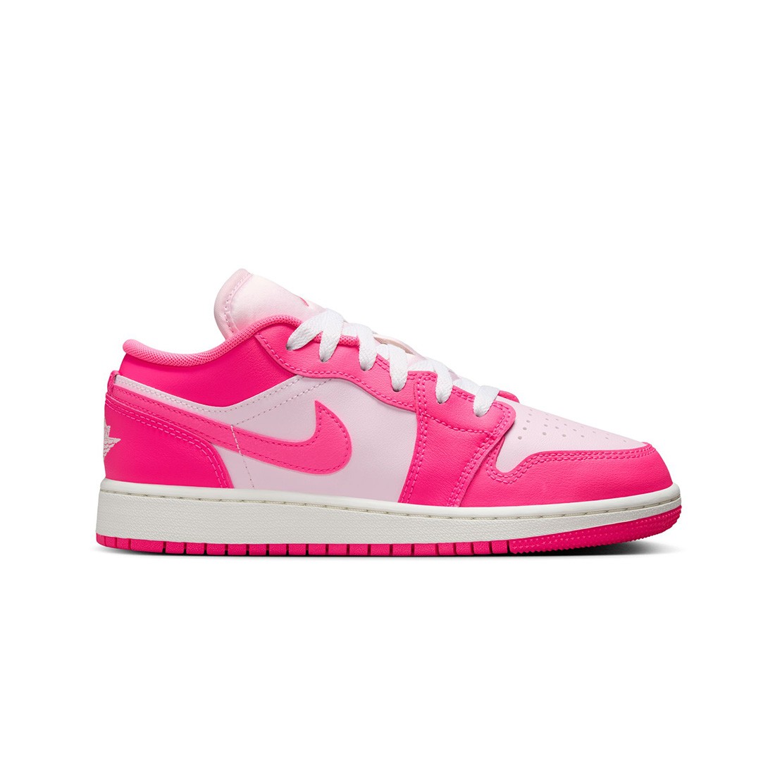 Air Jordan 1 Low Big Kids (pink foam / hyper pink-summit white)