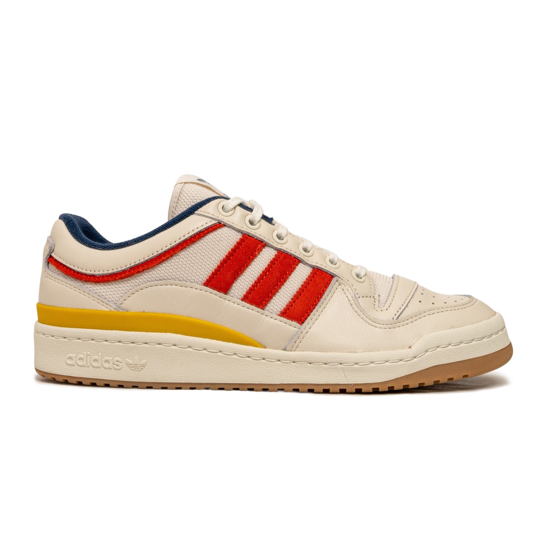 Adidas x Wood Wood Men Forum Low (white / off white / haze yellow / tech indigo)