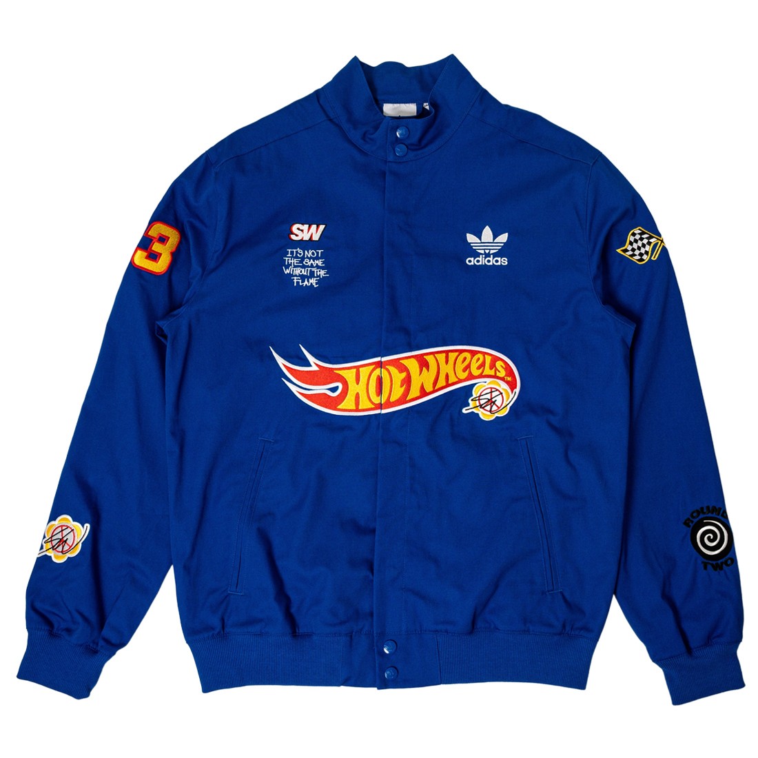 Adidas x Sean Wotherspoon x Hot Wheels Men Race Jacket (blue / power blue)
