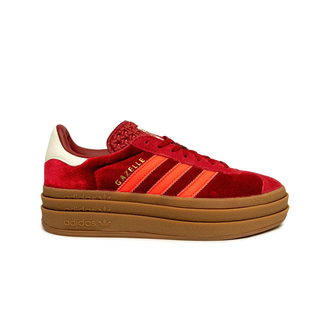 Adidas Women Gazelle Bold (red / tmvire / brired / off white)