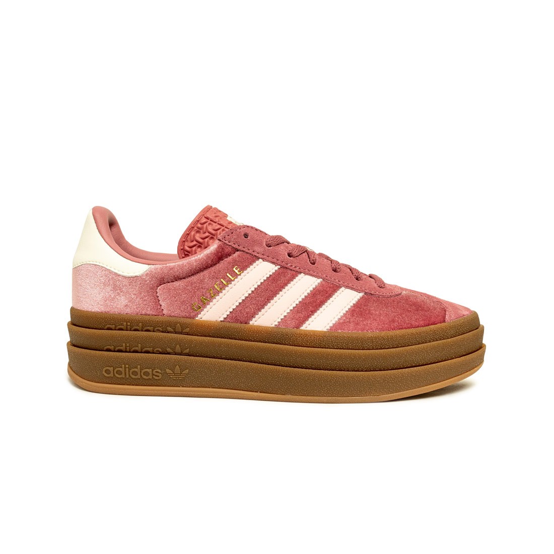 Adidas Women Gazelle Bold (red / precri / sanpin / off white)