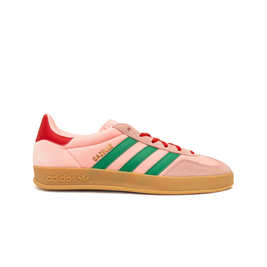 Adidas Women Gazelle Indoor (court green / glow pink / gum 3)