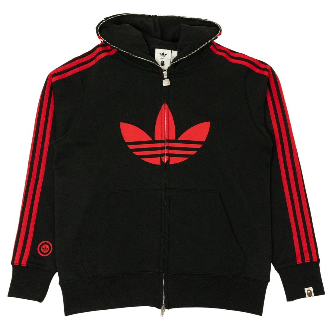 Adidas x Bape Men Shark Full Zip Hoodie (black)