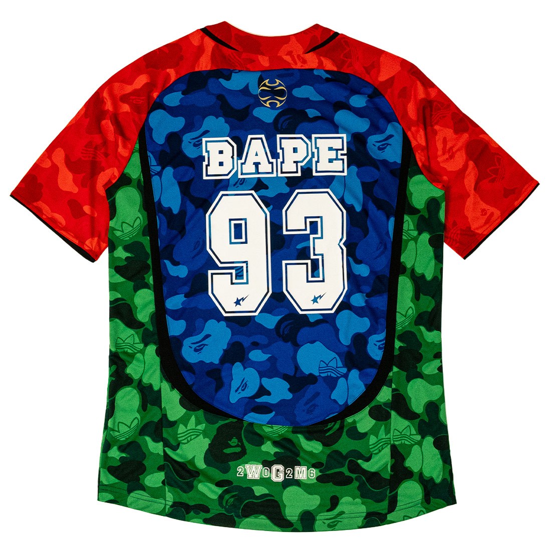 Adidas x Bape Men Teamgeist Tee (blue / red / green)