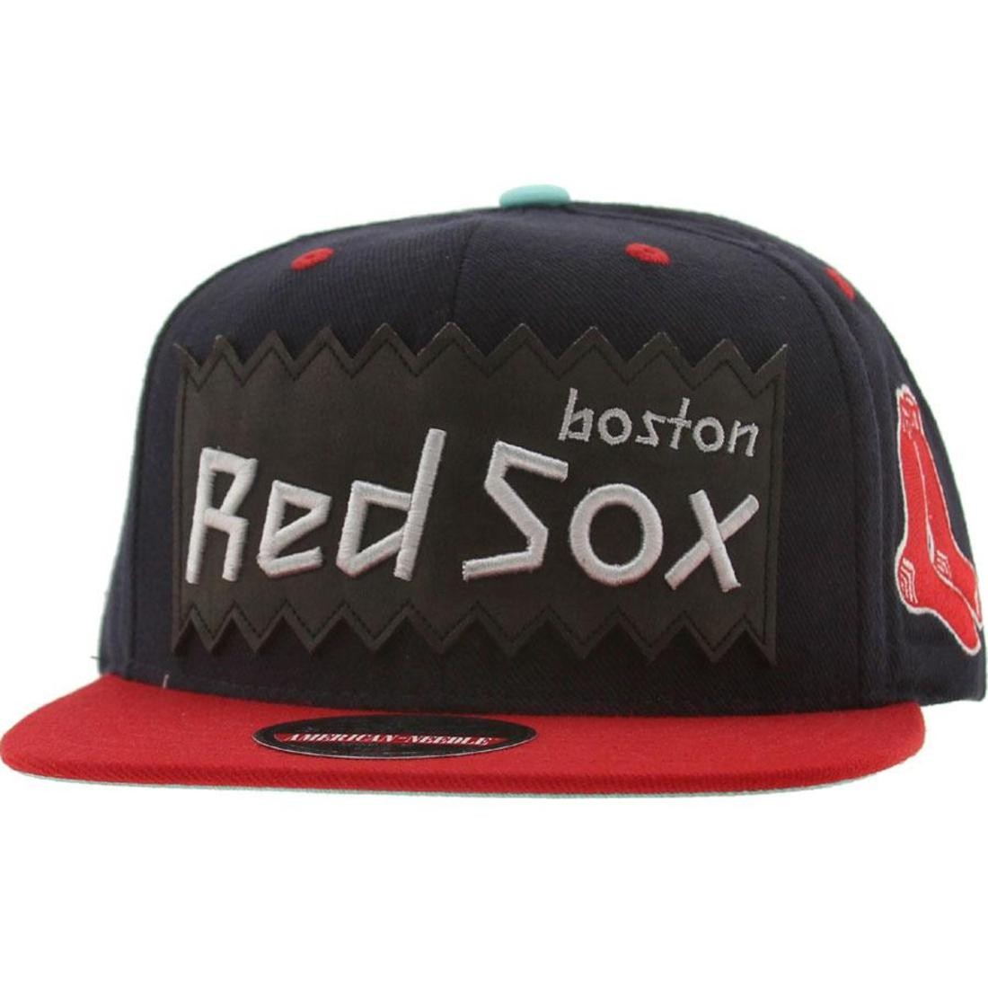 Cheap Cerbe Jordan Outlet x MLB x American Needle Boston Red Sox Retro Snapback Cap (Bon / red)