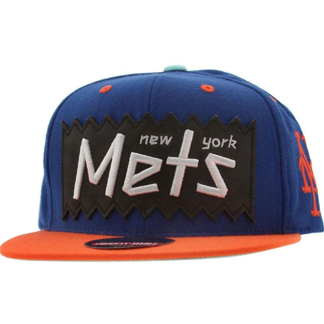 Cheap Urlfreeze Jordan Outlet x MLB x American Needle New York Mets Retro Snapback Neck cap (royal / orange)